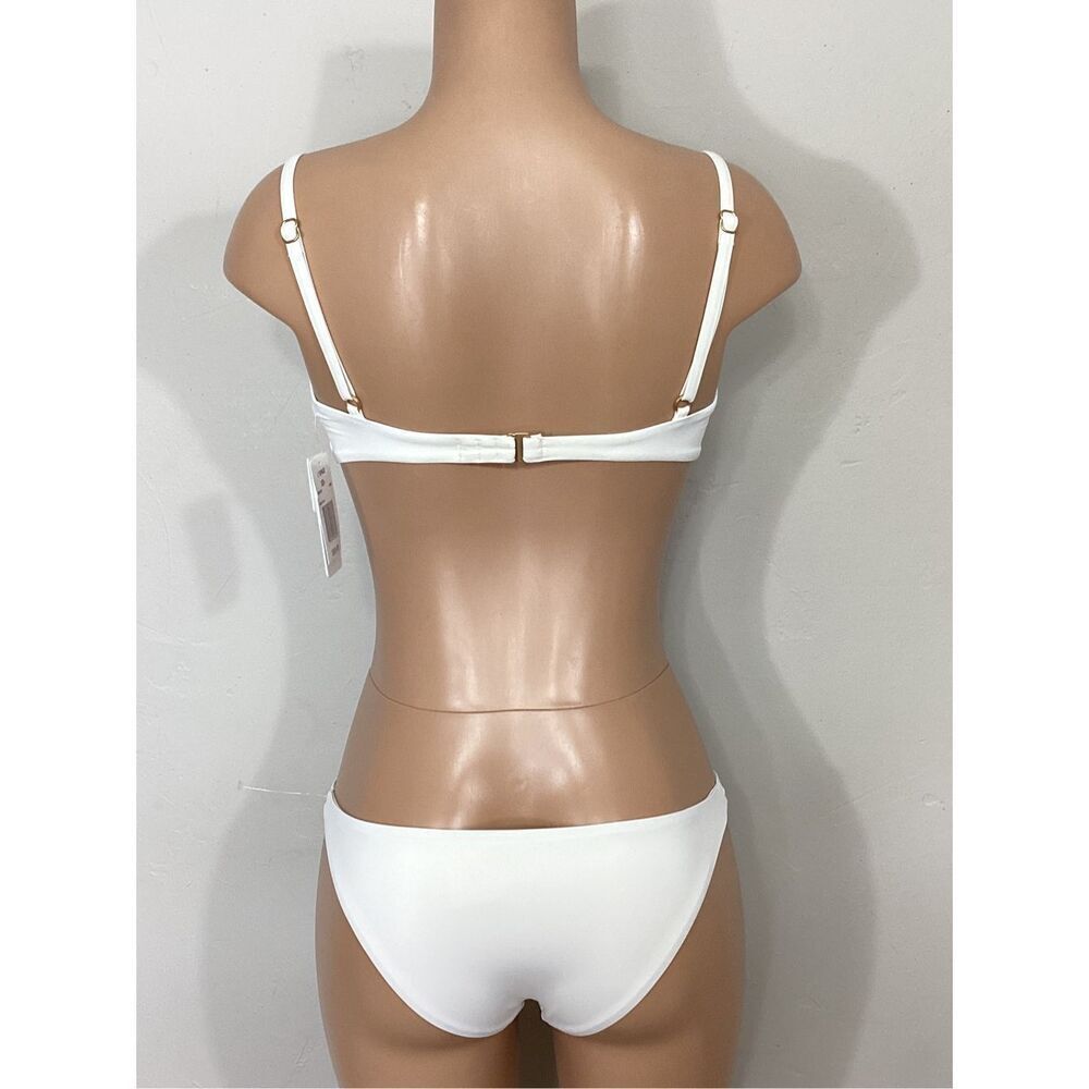 L*SPACE cream Marley bikini set. M/DD-top. Retails $196 - Picture 4 of 16